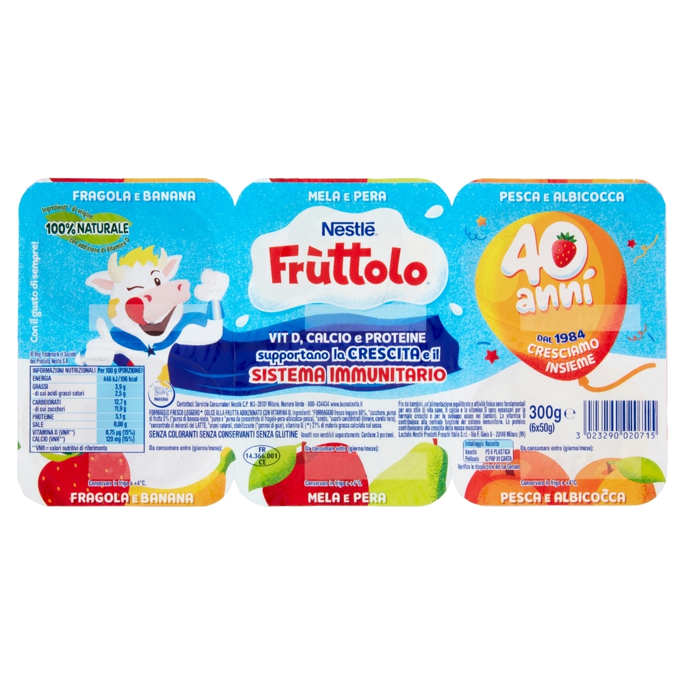 Fruttolo Gusti Misti, 6x50 g